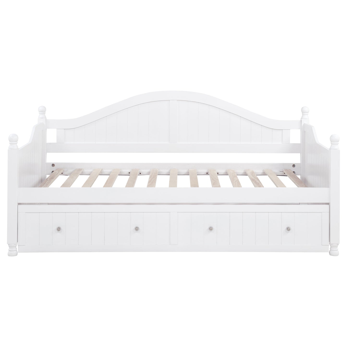 Julie Ann Wood Twin Daybed with Trundle White