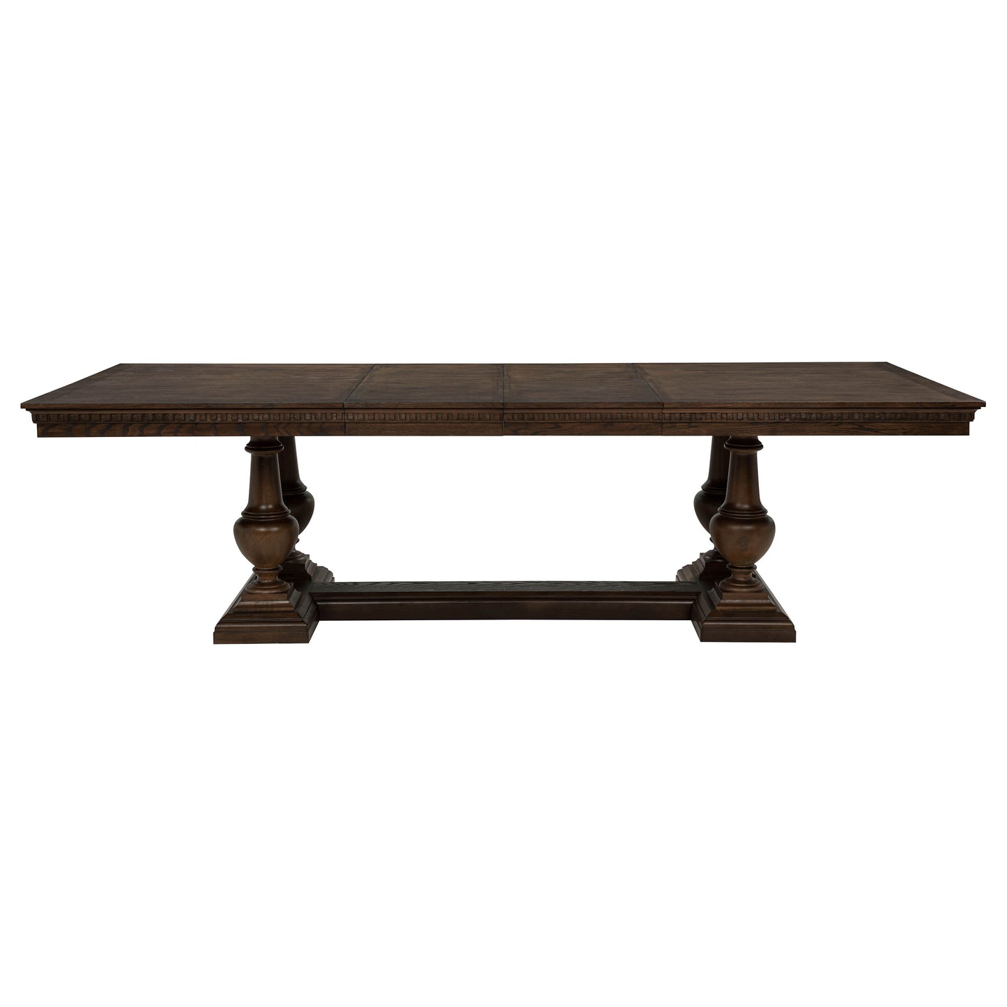 Ridgewell 9-piece Rectangular Trestle Dining Set Dark Oak