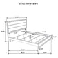 Valen Wood California King Panel Bed Light Taupe