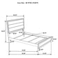 Valen Wood Twin Panel Bed Light Taupe