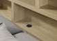 Hendricks Queen Bookcase Headboard Platform Bed Light Oak