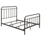 Livingston Metal Full Open Frame Bed Dark Bronze