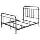 Livingston Metal Full Open Frame Bed Dark Bronze