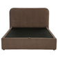 Anders Upholstered Full Storage Lift Platform Bed Chocolate