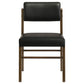 Hamlyn 5-piece Round Wood Dining Set Black and Walnut