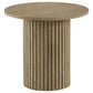 Hamlyn 5-piece Round Wood Counter Height Dining Set Cream and Natural Oak