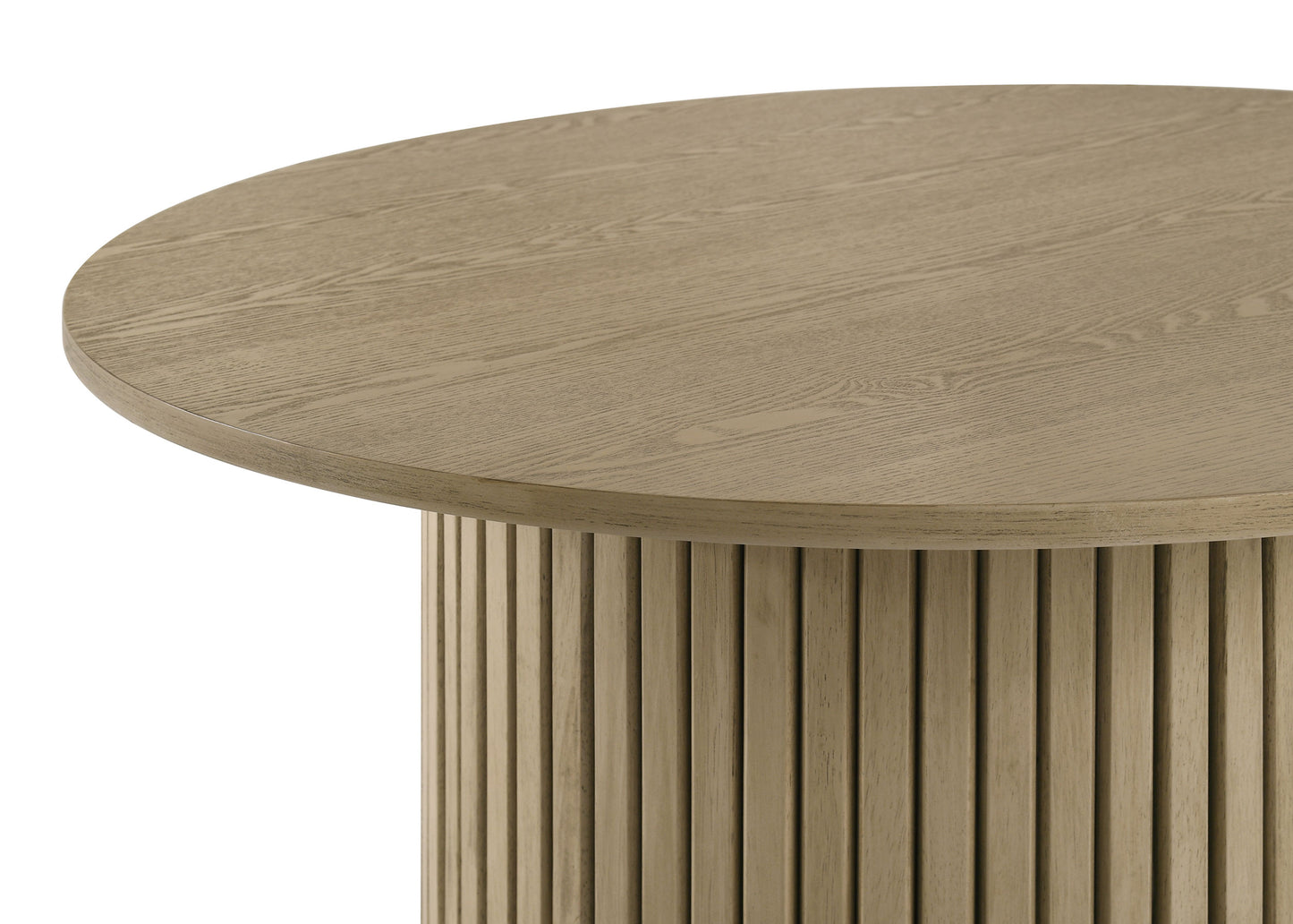 Hamlyn 5-piece Round Wood Counter Height Dining Set Grey and Natural Oak