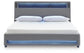 Finigale California King Upholstered Bed with Wireless Audio