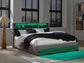 Finigale California King Upholstered Bed with Wireless Audio