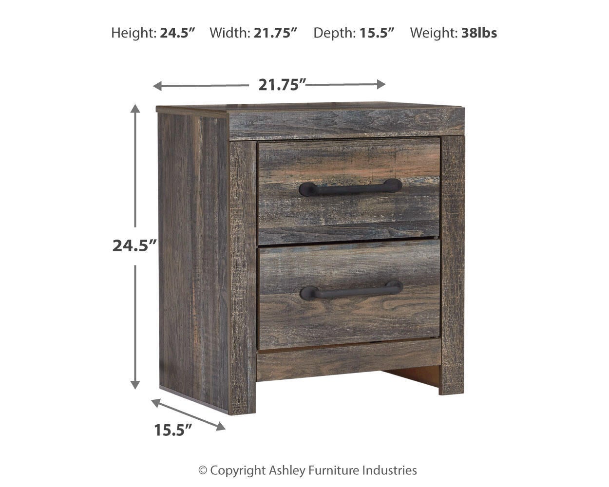 Drystan King Panel Bookcase Bed with Mirrored Dresser, Chest and Nightstand
