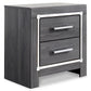 Lodanna King/California King Upholstered Panel Headboard Bed with Mirrored Dresser, Chest and Nightstand