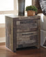 Derekson Queen Panel Bed with Mirrored Dresser, Chest and Nightstand