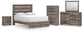 Graystorm Queen Panel Bed, Dresser, Mirror, Chest and Nightstand