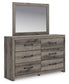 Urbanoore Twin Panel Storage Bed, Dresser and Mirror