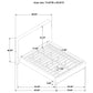 Baldacci Upholstered California King Platform Bed Curry and Walnut