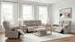 Hamilton Chenille Upholstered Manual Reclining Loveseat Sand