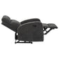 Hamilton Chenille Upholstered Manual Recliner Charcoal Grey