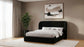 Blaire Upholstered Queen Wingback Platform Bed Black