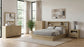 Hendricks Eastern King Bookcase Headboard Platform Bed Light Oak