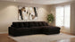 Blaine Upholstered Armless Chair Chocolate