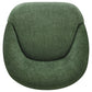 Leon Chenille Upholstered Swivel Accent Chair Green