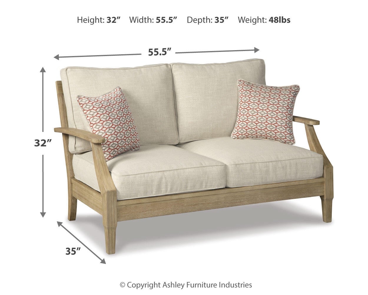 Clare View Loveseat w/Cushion