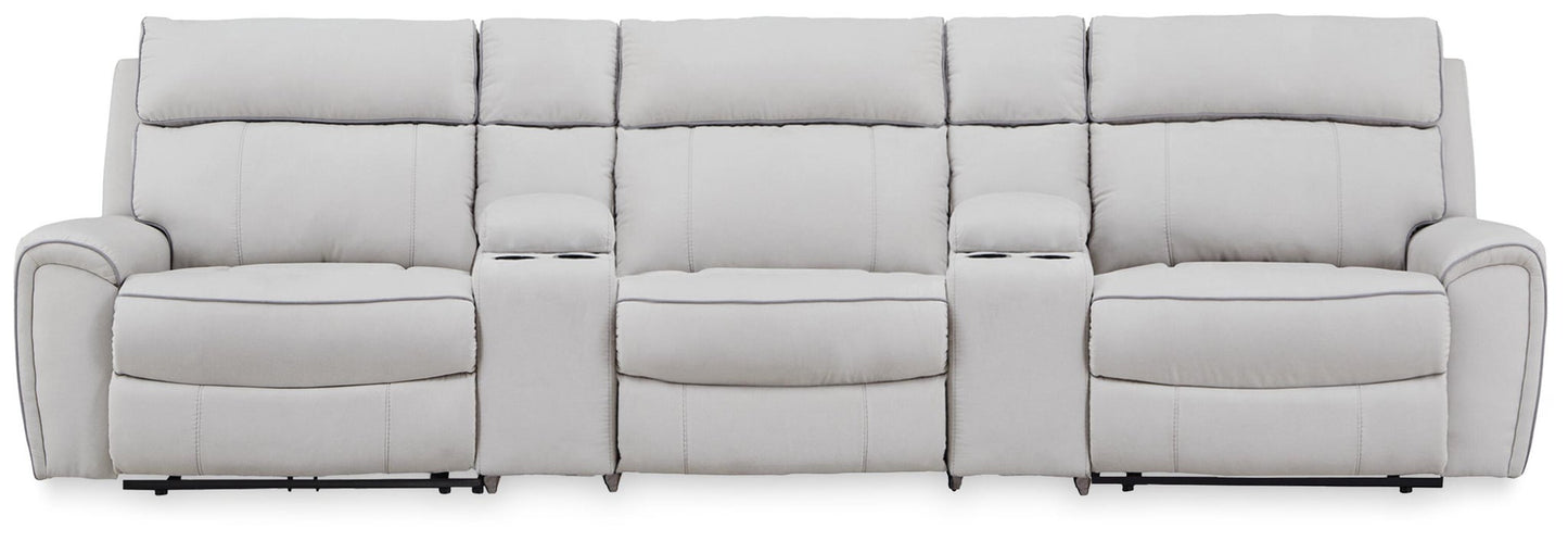 Social Pointe 5-Piece Power Reclining Sectional