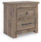 Rusticott Two Drawer Night Stand