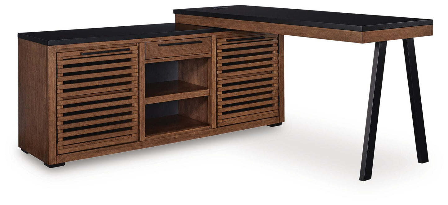 Kallari Credenza with Desk Return
