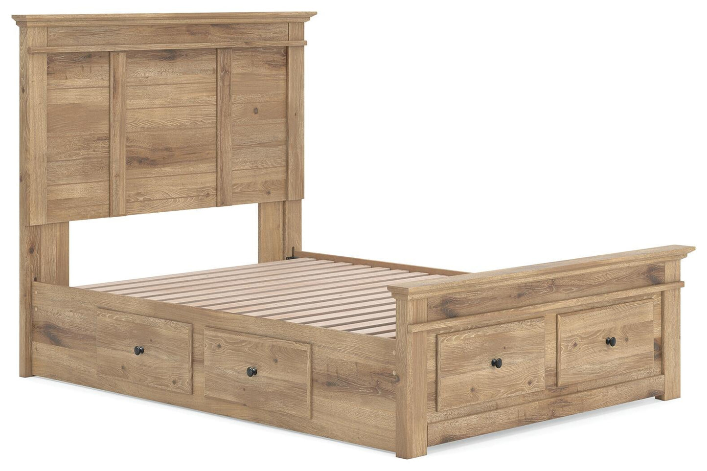 Makidern Full Panel Storage Bed