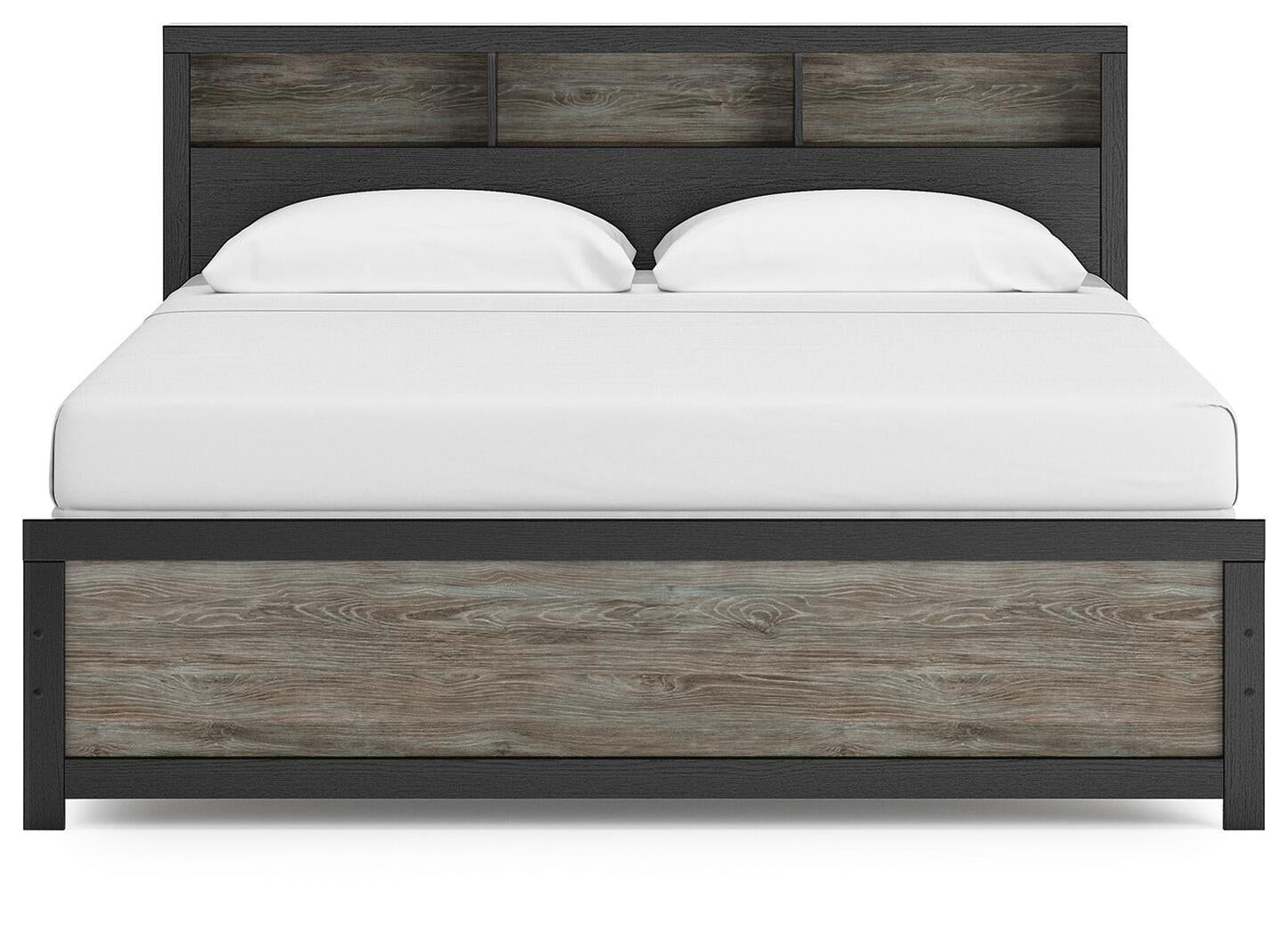 Broachmyn King Bookcase Panel Bed