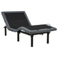 Weston Twin XL Dual-Motor Massage Adjustable Bed Base in Black and Grey