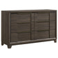 Farre 5-piece Queen Upholstered Storage Bedroom Set Dark Brown / Beige