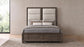 Farre Queen Upholstered Panel Bed Dark Brown
