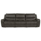 Marcell 3-Piece Transitional Power Reclining Sofa with USB Charging Grey