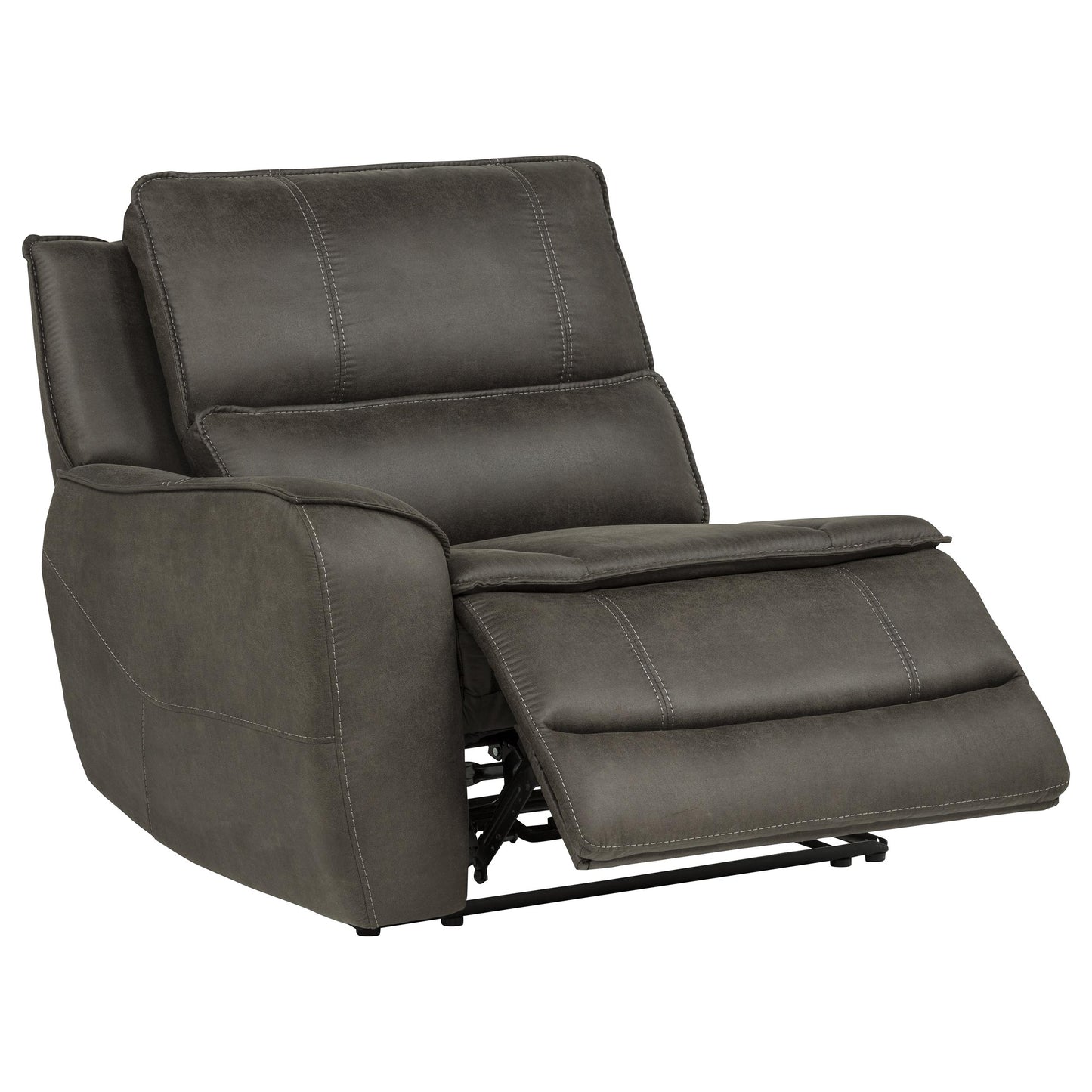 Marcell 3-Piece Transitional Power Reclining Sofa with USB Charging Grey