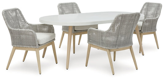 Seton Creek Outdoor Dining Table and 4 Chairs