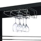 Prescott Rectangular 2-shelf Bar Unit Glossy Black