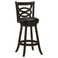 Calecita Wood Swivel Bar Chair Cappuccino (Set of 2)