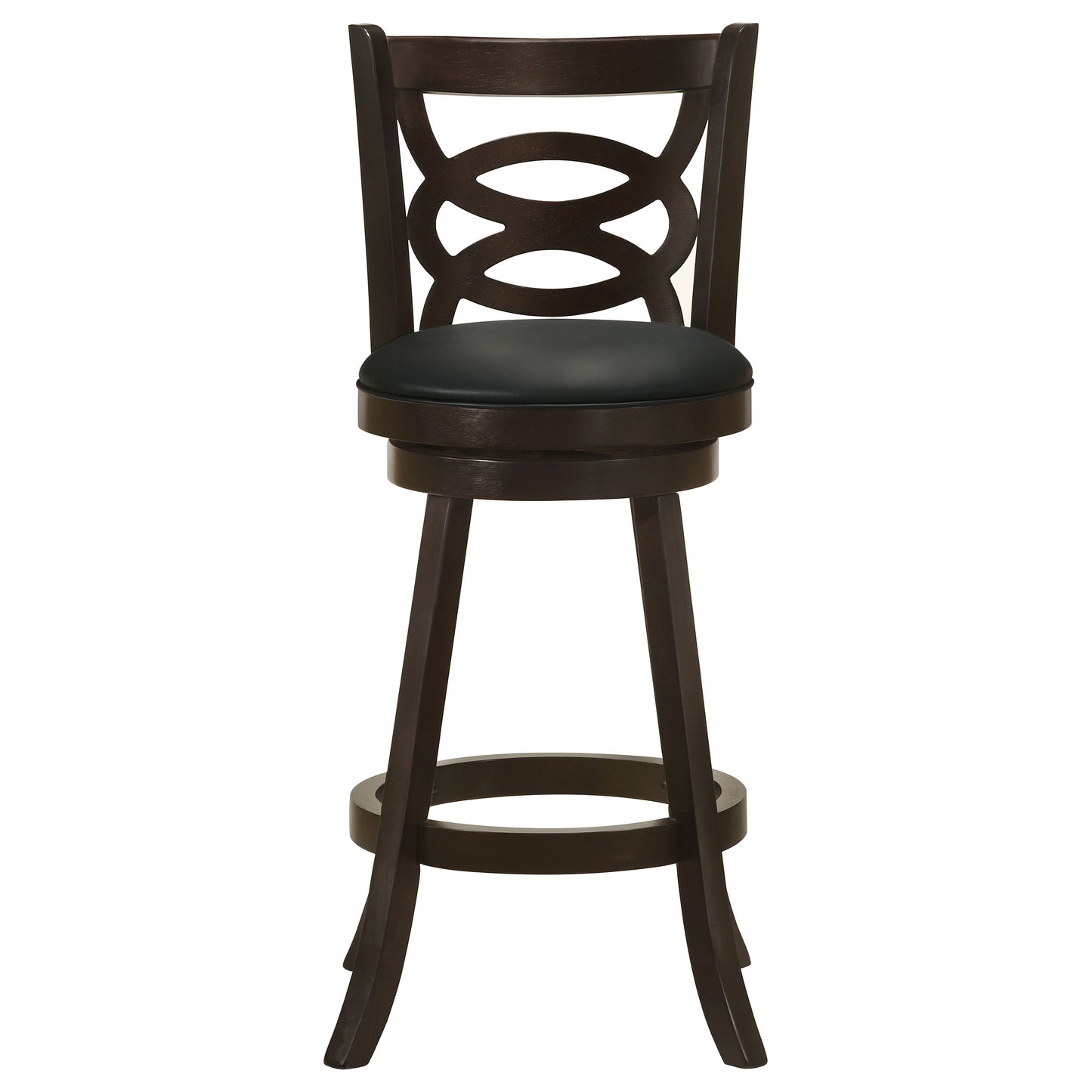 Calecita Swivel Bar Stools with Upholstered Seat Cappuccino (Set of 2)