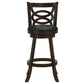 Calecita Wood Swivel Bar Chair Cappuccino (Set of 2)
