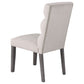 Carla Upholstered Dining Side Chair Stone (Set of 2)