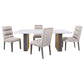 Carla Upholstered Dining Side Chair Stone (Set of 2)