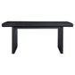 Brookmead Rectangular Dining Table with 18" Removable Extension Leaf Black