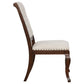 Brockway Tufted Dining Chairs Cream and Antique Java (Set of 2)