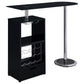 Koufax 1-drawer Bar Table Glossy Black