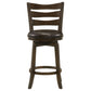 Murphy Ladder Back Counter Height Swivel Bar Stool Dark Cherry and Brown