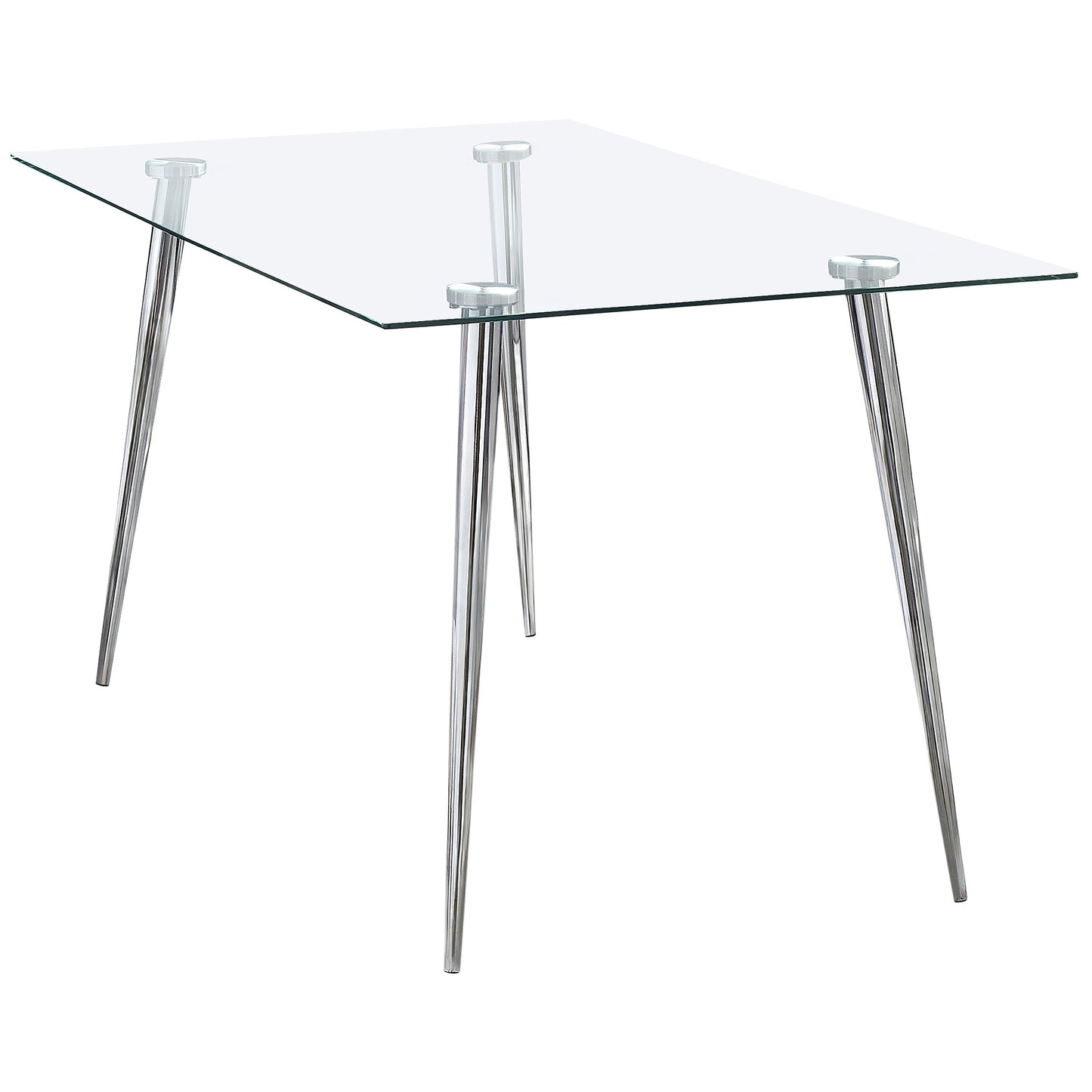 Gilman Rectangle Glass Top Dining Table