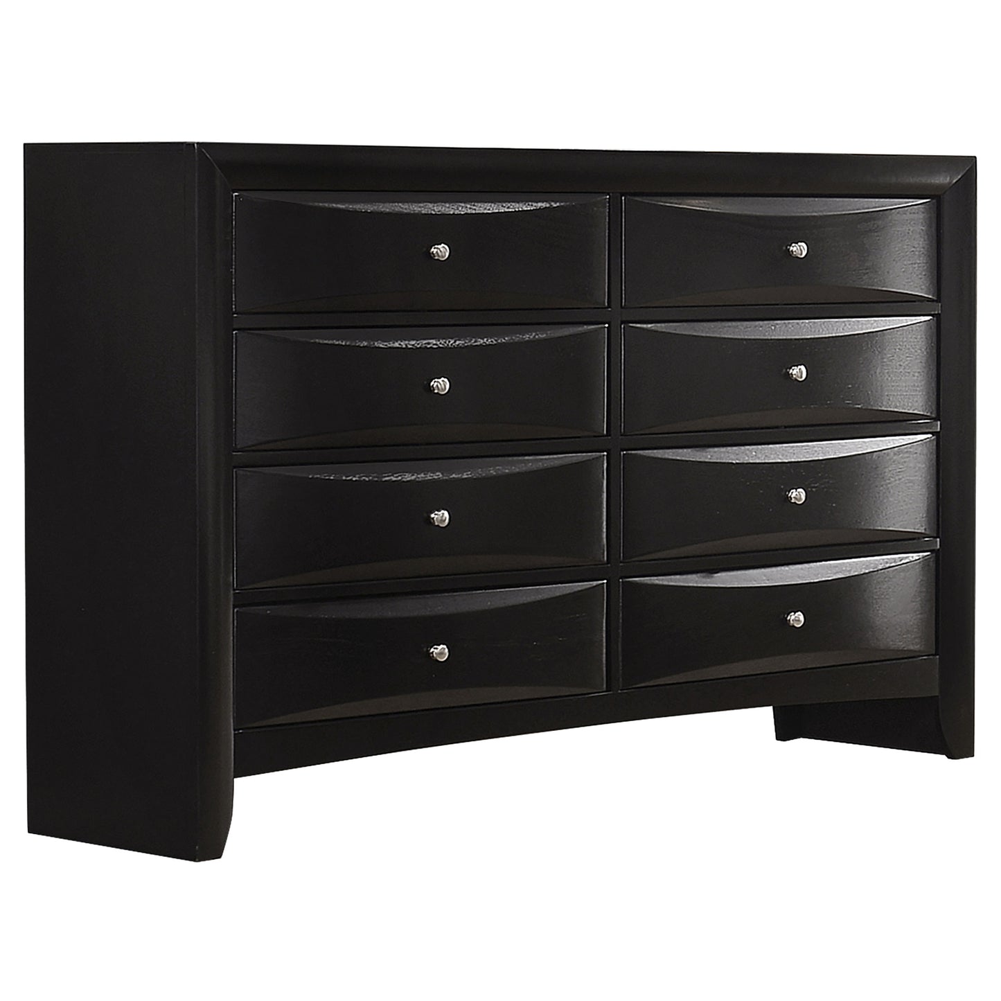 Briana Rectangular 8-drawer Dresser Black
