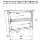 Miranda 3-drawer Nightstand White